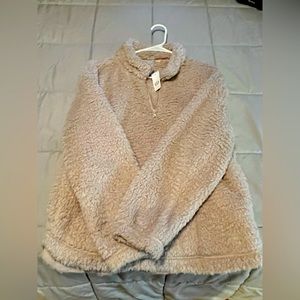 NWT Gap Sherpa Half Zip Pullover